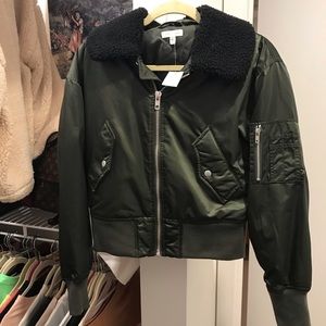 Urban Outfitters Sherpa Bomber Jacket